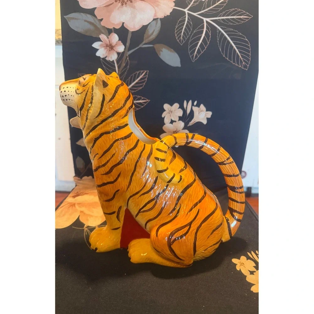 Tracy Porter Poetic Wanderlust Tiger Pitcher Certified International Ceramic